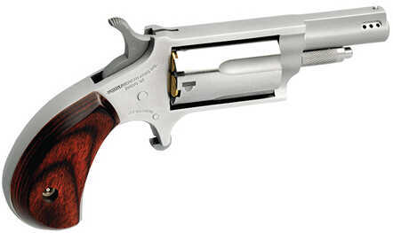 North American Arms Ported Magnum Micro Compact Revolver 22 1.625" Barrel 5 Round Stainless Steel Wood Grip NAA-22M-P