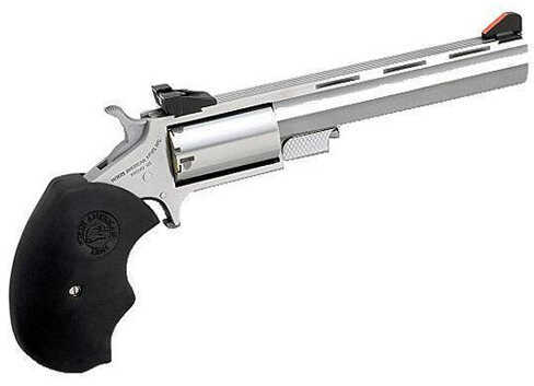 North American Arms Mini Master 22 Long Rifle/22 WMR 4" Barrel 5 Round Fixed Sights Rubber Grip Revolver NAA-22MMC