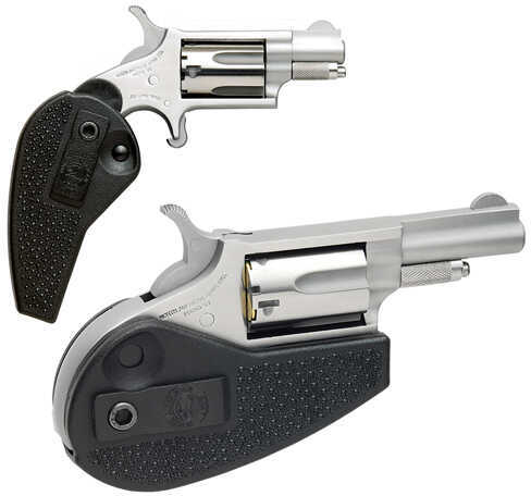 North American Arms Mini 22 Long Rifle / 22 Magnum 1.1" Barrel 5 Round Stainless Steel Holster Grip Revolver NAA-22MSC-HG