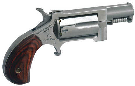 North American Arms Sidewinder 22 Magnum 1.6" Barrel 5 Round Stainless Steel Rosewood Grip Single Action Revolver
