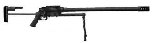 Click to see larger image. Noreen Firearms ULR 50 BMG 34" Barrel Single Shot Black Bolt Action Rifle 153b