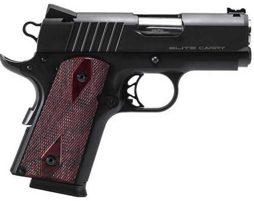 Para USA Elite Carry Agent 45 ACP 3" Match-Grade Ramped Barrel 6 Round Black Stainless Steel Cocobolo Grip Semi Automatic Pistol 96669