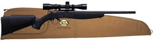 CVA Hunter Compact Package 243 Winchester Blue Barrel Black Stock With Scope Bolt Action Rifle CR5110SC
