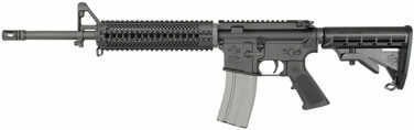 Rock River Arms Rifle AR-15 LAR-15 Mid Length A4 223Rem/5.56 16" Adjustable Stock with Quad Rail