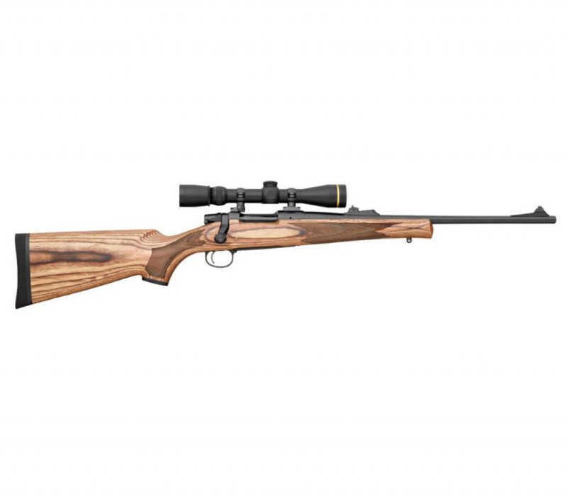 Remington Model Seven 243 Winchester Brown Laminated Stock Bolt Action Rifle 18.5" Barrel 4+1 Rounds Wood Blued 85961