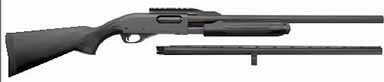 Remington 870 Exp 12 Gauge 3" Chamber 28" Vent Rib Barrel Front Cantilever 23" Rifled Combo Package Black Synthetic Shotgun 81280