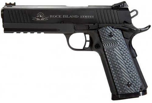 Rock Island Armory M1911-A1 9mm Luger 4" Barrel 9 Round Parkerized Tactical Semi Automatic Pistol 51699