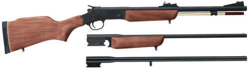 Rossi Matched Set 243 Winchester/50 Caliber/12 Gauge 23"/23"/28" Barrels Single Shot Walnut Stock "Blemished" Break Open Rifle ZS1224350M