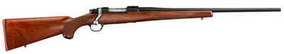 Ruger M77 Hawkeye 300 Compact Magnum 22" Satin Blued Barrel Walnut Stock Bolt Action Rifle 37110