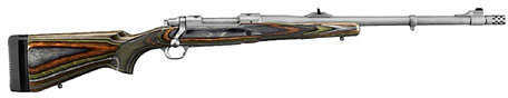 Ruger M77 Hawkeye Guide Gun 300 Compact Magnum LC6 Trigger 20" Stainless Steel Barrel With Muzzle Brake Green Mountain Laminated Stock 47114