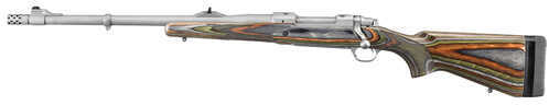 <span style="font-weight:bolder; ">Ruger</span> M77 Hawkeye Guide Gun<span style="font-weight:bolder; "> 375</span> "Left Handed" 20"Stainless Steel Barrel With Muzzle Brake Round Laminated Green Mountain Camo Stock Bolt Action Rifle 47124