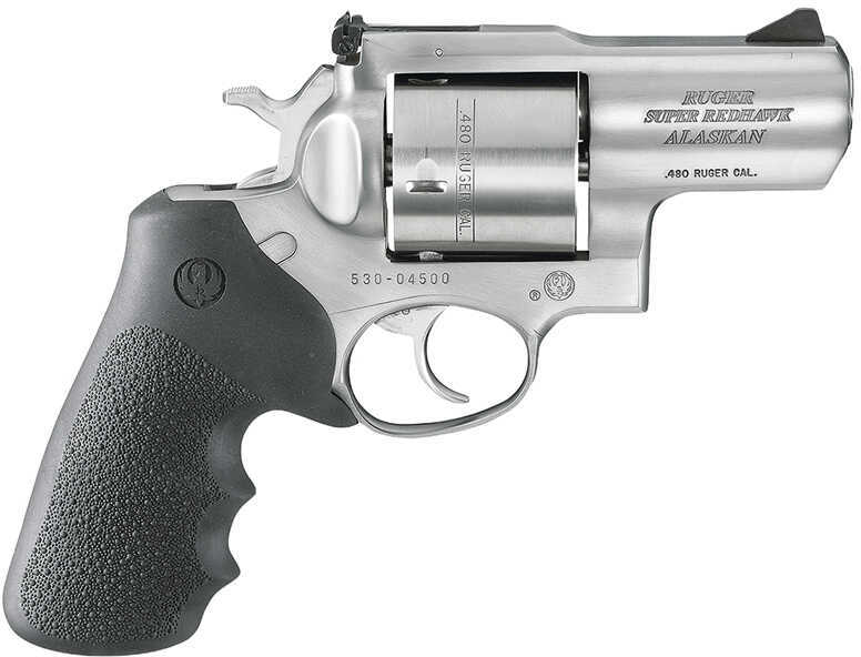 Ruger Super Redhawk Standard 480 2.5" Barrel 6 Round Stainless Steel Hogue Tamer Monogrip Revolver 5302 KSRH2480