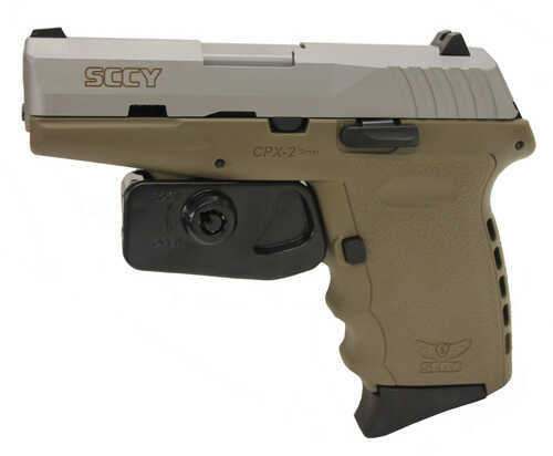 SCCY CPX-2 9mm Luger 3.1" Barrel 10 Round 2 Magazines Double Action Compact Flat Dark Earth Stainless Steel Semi Automatic Pistol TTDE