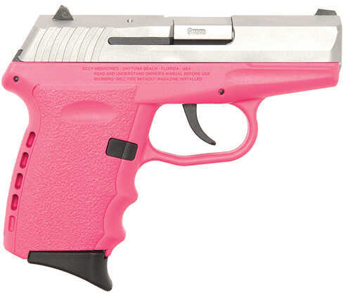 SCCY CPX-2 9mm Luger 3.1" Barrel 10 Round 2 Magazines Double Action Compact Polymer Pink Semi Automatic Pistol TTPK