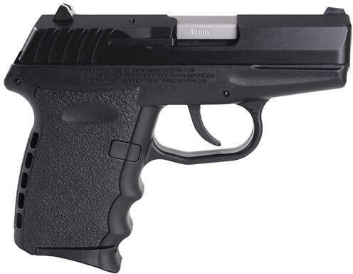 SCCY CPX2 Pistol 9mm Luger 3.1" Barrel Black Grip And Stainless Steel Slide Two 10 Round Mags CPX2CB