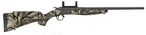 CVA Scout Compact Rifle 243 Winchester Blued Barrel Camo With Weaver Rail Bolt Action 6110A