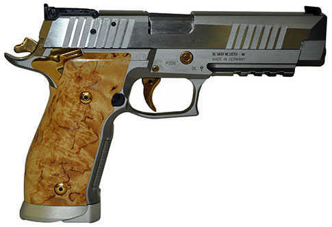 Sig Sauer P226 X-Five Enhanced 9mm Luger 5" Barrel 19 Round Wood Grips Stainless Steel Semi Automatic Pistol 226X5E-9-SCANDIC