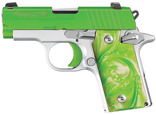 Sig Sauer P238 Pistol 380 ACP Green Envy Siglite Night Sights 6 Round Semi-Auto 238380ENVY