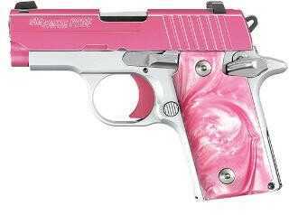 Sig Sauer P238 Pistol 380 ACP Pink Euphoria Siglite Night Sights 6 Round 238380EUPHORIA