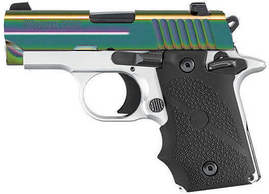 Sig Sauer P238 Tactical Edge 380 ACP 2.7" Barrel 6 Round White Frame Rainbow Slide Semi Automatic Pistol 238380TEDGE