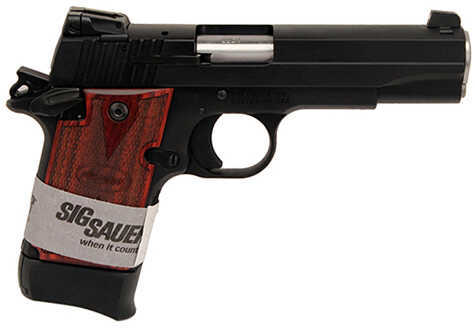 Sig Sauer P938 Target 22 Long Rifle 4.1" Barrel 10 Round Rosewood Grip Black Semi Automatic Pistol 938-22-B-TGT-AMBI