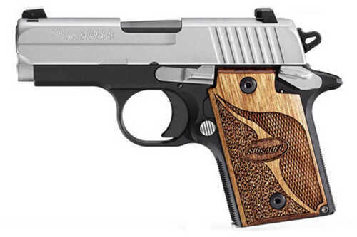 Sig Sauer P938 9mm Luger 3" Barrel 6 Round 2-Tone Night Sights Semi Automatic Pistol 9389SASAMBI