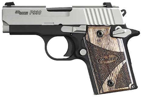Pistol Sig Sauer P938 9mm Luger Equinox NS 2Tone Nitron Ambidextrous Safety 9389EQAMBI