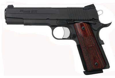 Sig Sauer 1911 45 ACP Fastback Black Nitron Finish Rosewood Grip Semi Automatic Pistol 1911F45BSS