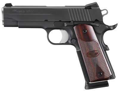 Sig Sauer 1911 45 ACP Fastback Carry Black Nitron Finish Rosewood Grip Semi Automatic Pistol 1911FCA45BSS
