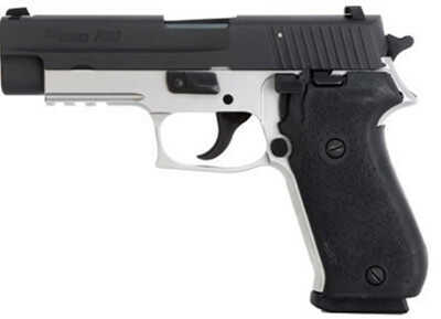 Sig Sauer P220 45 ACP Rev Two Tone Stainless Steel 2- Round Mags Hogue Grip Pistol 220R45RTSS