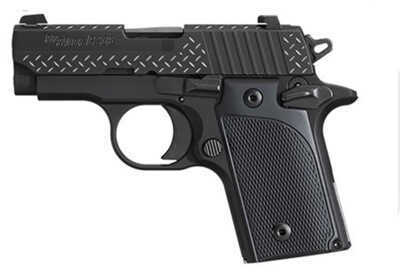Sig Sauer P238 380 ACP Diamond Plate Black G10 Grip Semi Automatic Pistol 238380BDP