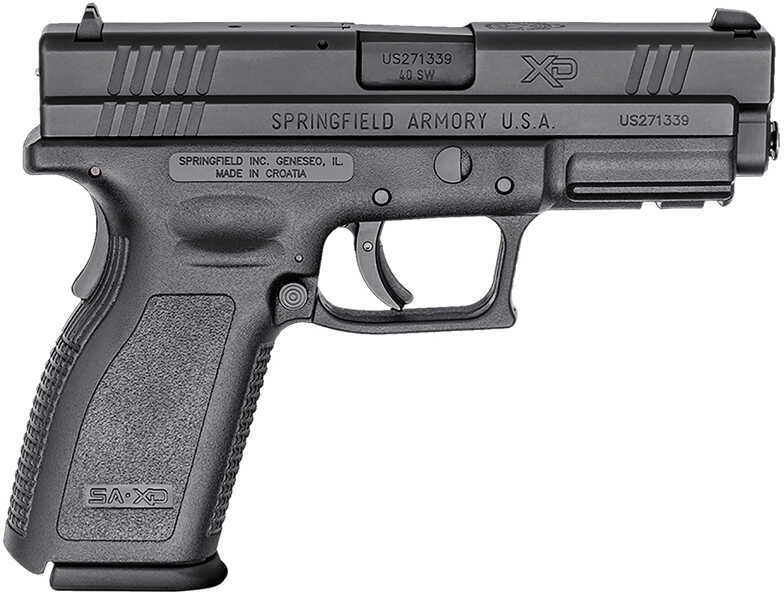 Springfield Armory XD Essential Full Size 40 S&W 4" Barrel Double Action Only 10+1 Rounds Black Polymer Frame Stainless Steel Slide Semi-Automatic Pistol XD9302