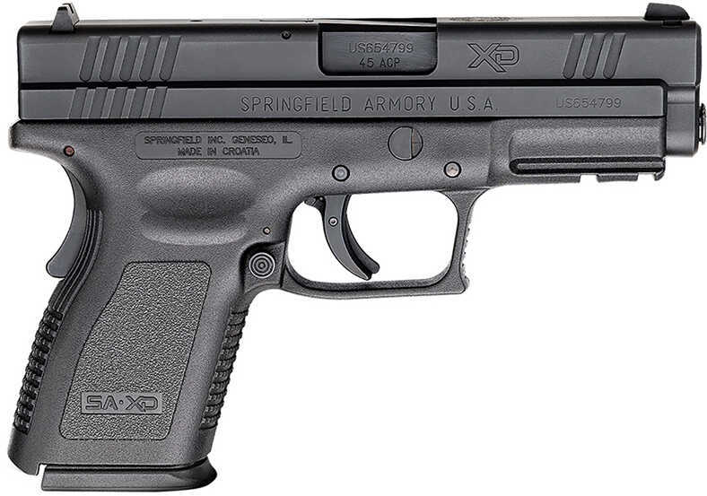 Springfield Armory Compact 45 ACP 4" Barrel 10 Round Double Action Only 2 Magazines Black Finish Semi Automatic Pistol XD9645