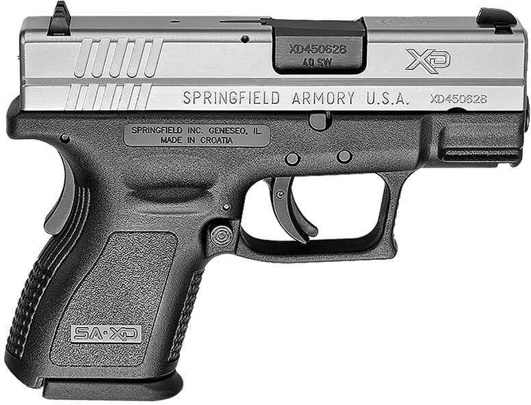 Springfield Armory XD 40 Sub Compact Semi Auto Pistol S&W 3" Barrel 10 Round Black Frame With Essentials Package XD9822