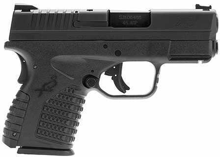 Springfield Armory XD-S 45 ACP Double Action 3.3" Barrel 5+1 Rounds Black Polymer Grip Frame Essentials Package Semi Automatic Pistol XDS93345BE