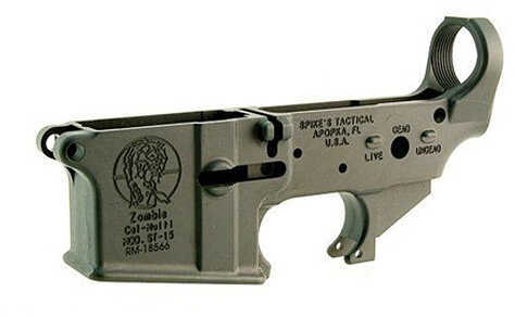 Click to see larger image. Lower Receiver Spikes Tactical STRIPPED (ZOMBIE) STLS011