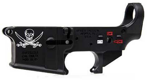 Lower Receiver Spikes Tactical STRIPPED LOWER(JOLLY ROGER) STLS016-CE