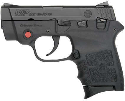 <span style="font-weight:bolder; ">Smith</span> & Wesson Bodyguard Pistol 380 ACP 2.75" Barrel 6 Round 2 Magazines Double Action Crimson Trace Laser Polymer Black Frame 1005087898