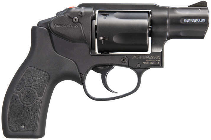 Smith & Wesson M&P Bodyguard 38 Special 1.9" Barrel 5 Round Black Crimson Trace Laser *MA COMPLIANT* Revolver 10138