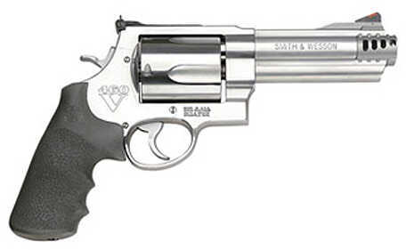 Smith & Wesson 460XVR S&W Magnum 5" Barrel Rubber Grip Round Stainless Steel Revolver 16345