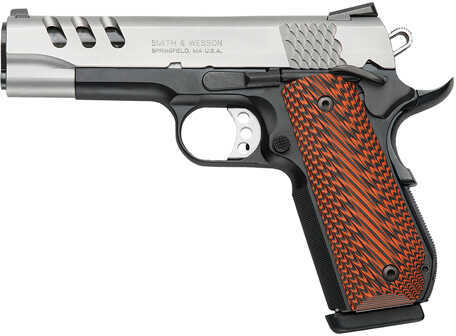 Smith & Wesson SW SW1911 45 ACP 4.25" Two Tone Scandium G10 8 Round Semi Automatic Pistol 170344