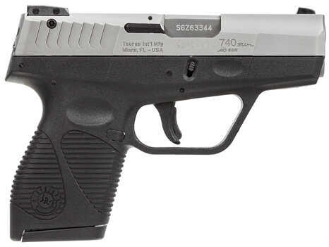 Taurus 740 Slim 40 S&W 3" Barrel 6 Round Polymer Grip Single / Double Black Semi Automatic Pistol 1740039FS