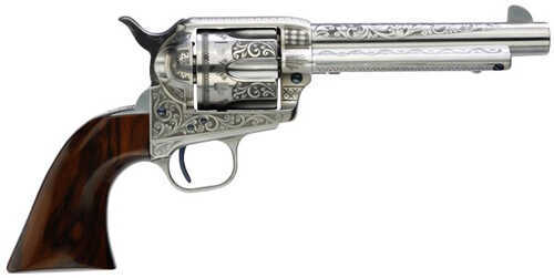 Taylor's & Company 1873 Cattleman 45 Colt 5.5" Barrel 6 Round White Engraved Revolver 701AWE