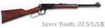 Henry Repeating Arms Youth Lever Action Rifle 22 Long 16" Barrel American Walnut Stock H001y