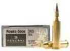 243 Winchester 20 Rounds Ammunition Federal Cartridge 80 Grain Soft Point