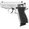Walther PPK/S Semi-Automatic Pistol 22 LR 3.35" Barrel 10 Rounds Fixed Sights Nickel Plated Finish Black Grips