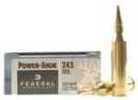 243 Winchester 20 Rounds Ammunition Federal Cartridge 100 Grain Soft Point