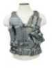 NCSTAR Tactical Vest Nylon Digital Camo Size XS- Small Fully Adjustable PALS Webbing Pistol Mag Pouches Rifle