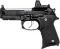Langdon Tactical Tech 92 Elite LTT Beretta M9-Style Semi-Auto Pistol 9mm Luger 4.7" Barrel (1)-17Rd Mag Fiber Optic Front Dovetail, Square Notch Rear Right Hand Black Cerakote Polymer Finish