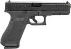 Glock G17 Gen5 Semi-Auto Pistol 9mm Luger 4.49" Barrel 1-17Rd Mag Black Steel with Front Serrations Rough Texture Interchangeable Backstraps Polymer Finish